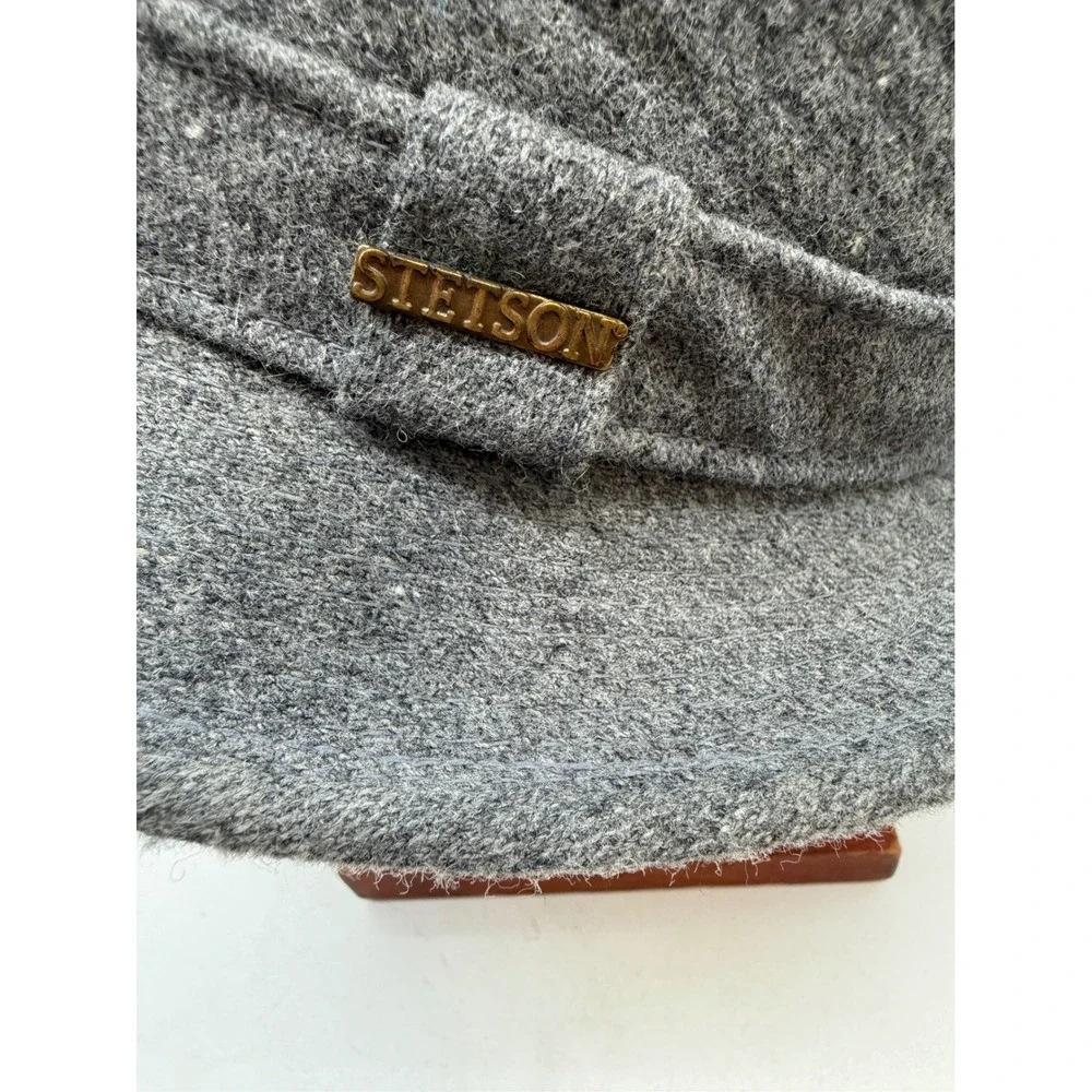 Stetson‎ Vintage Gray Wool Blend Fedora Hat Made in USA Size 7 Mens Classic